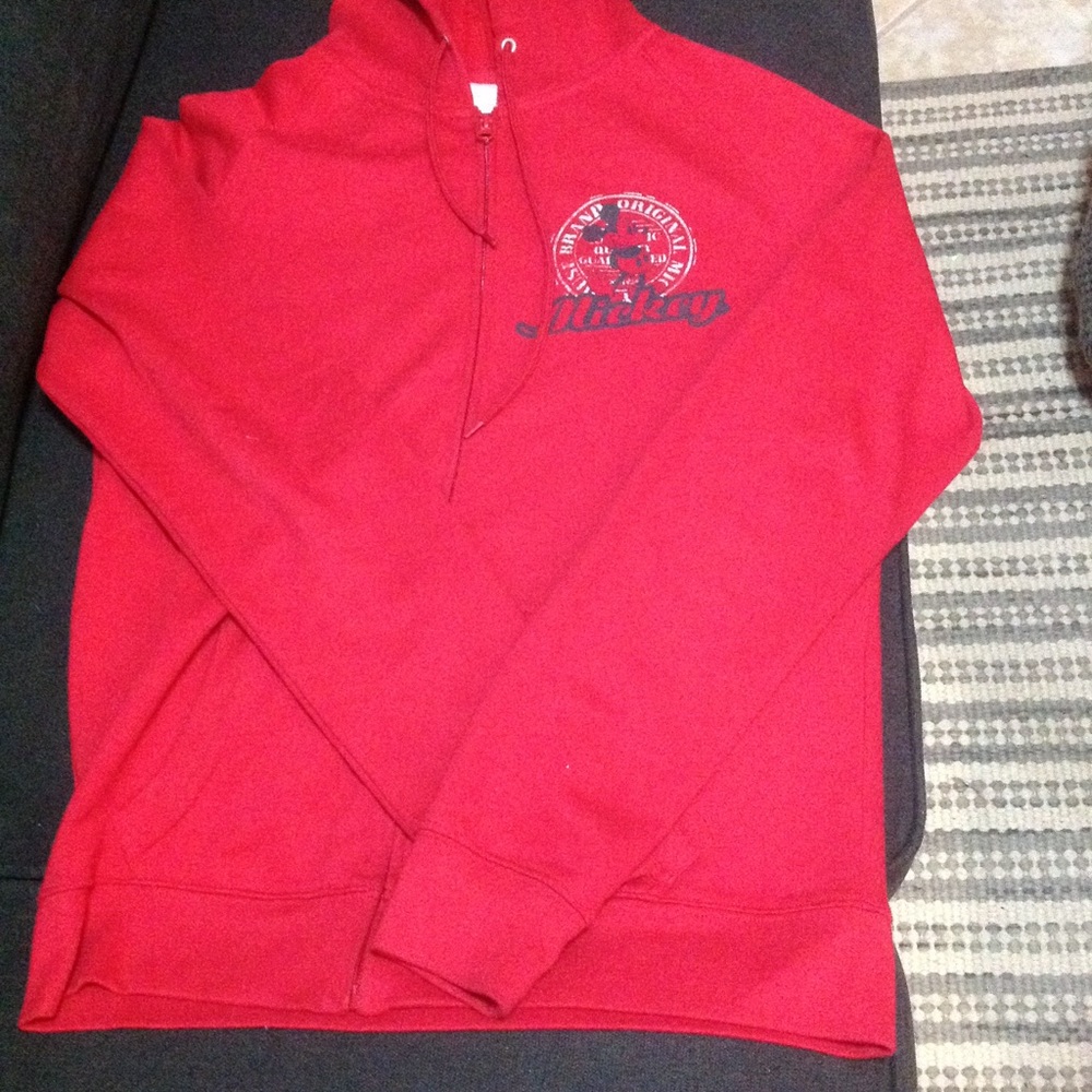 Mickey Mouse Red Hoodie size Juniors XL
